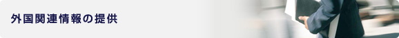 外国関連情報の提供